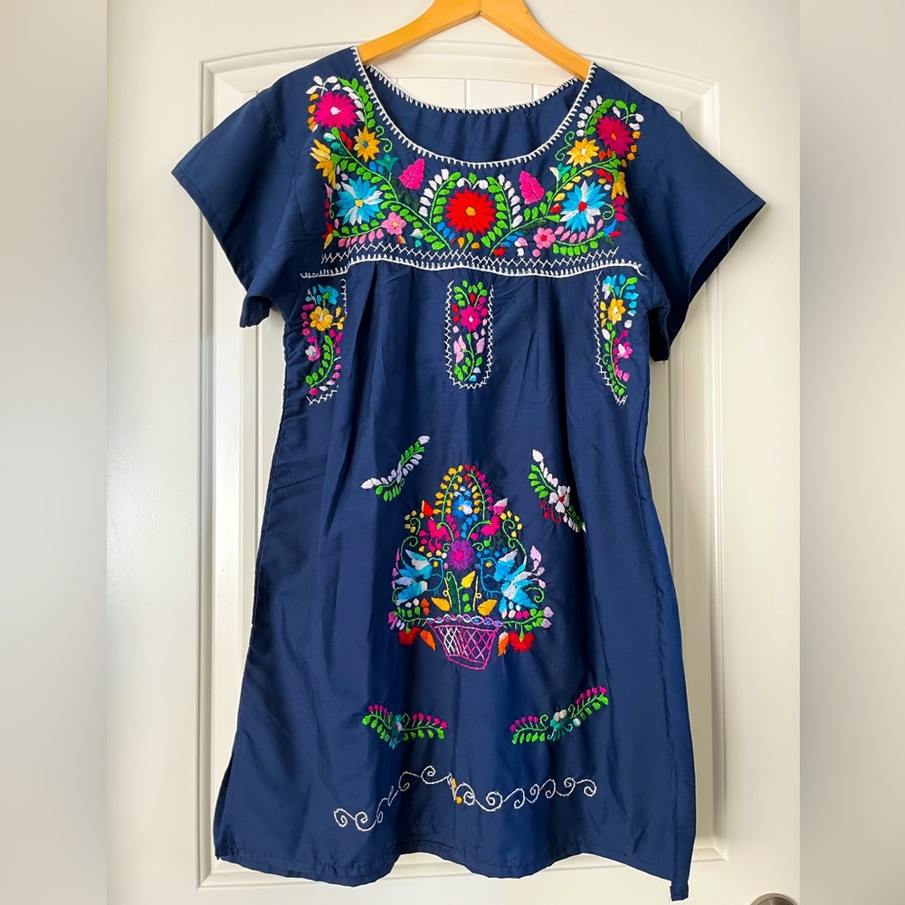 Navy Pueblo Dress